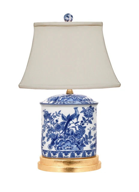 ENGLISH OVAL URN LAMP with Gold Base | The Enchanted Home