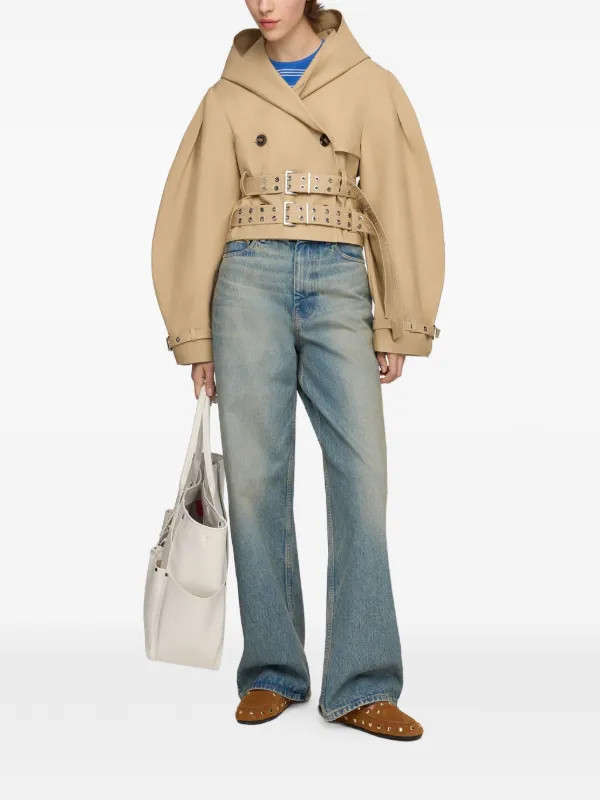 double-breasted cropped jacket | Farfetch Global