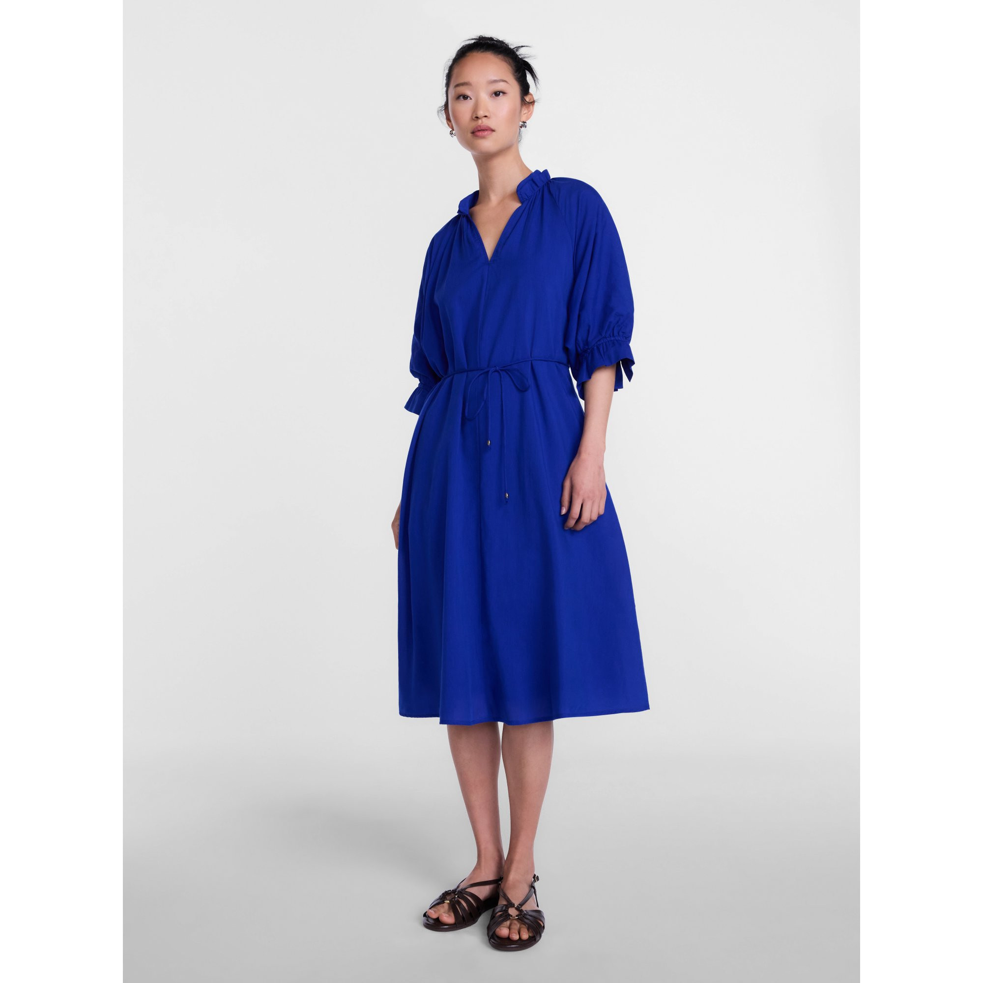 Scenario Women s and Women s Plus Midi Dress with Short Sleeves  Sizes XS-4X | Walmart (US)