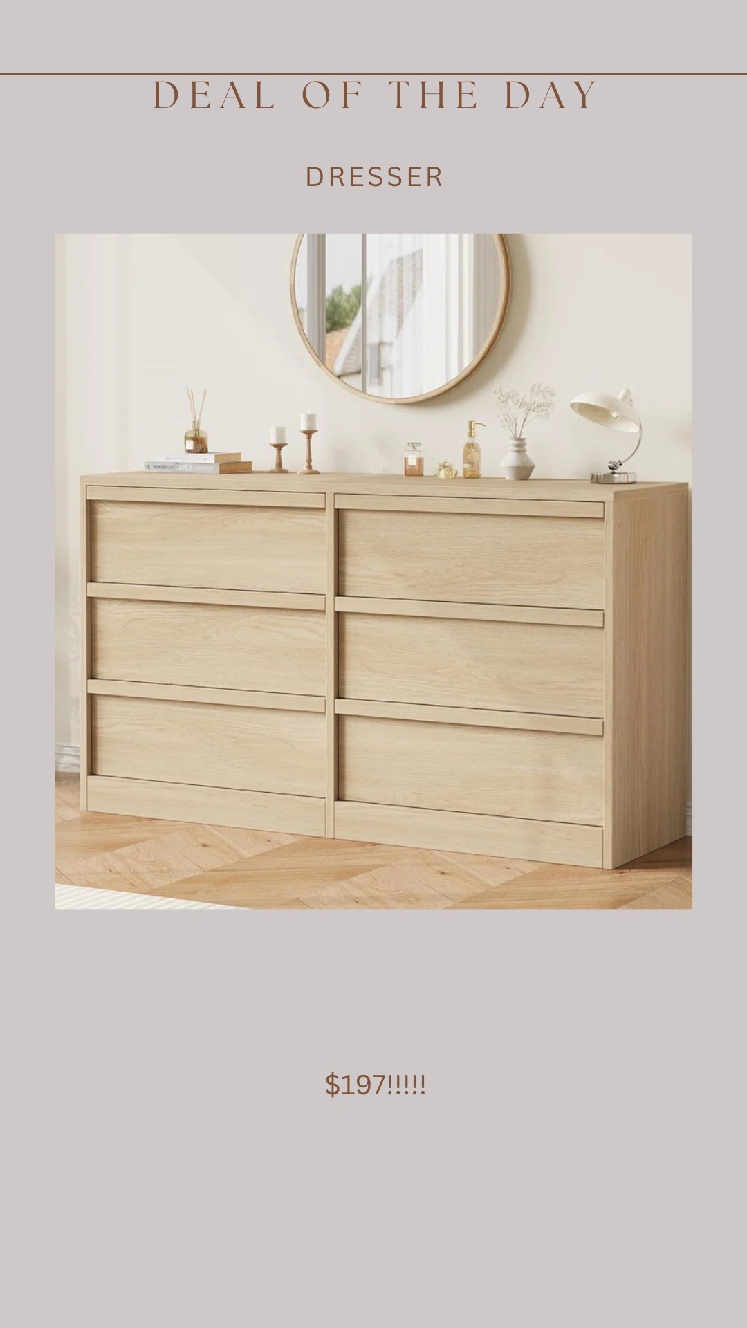  🙌🏻😱 under $200 dresser?! Brand new item! So far it only has one 5⭐️ review too!!!

#LTKOver40