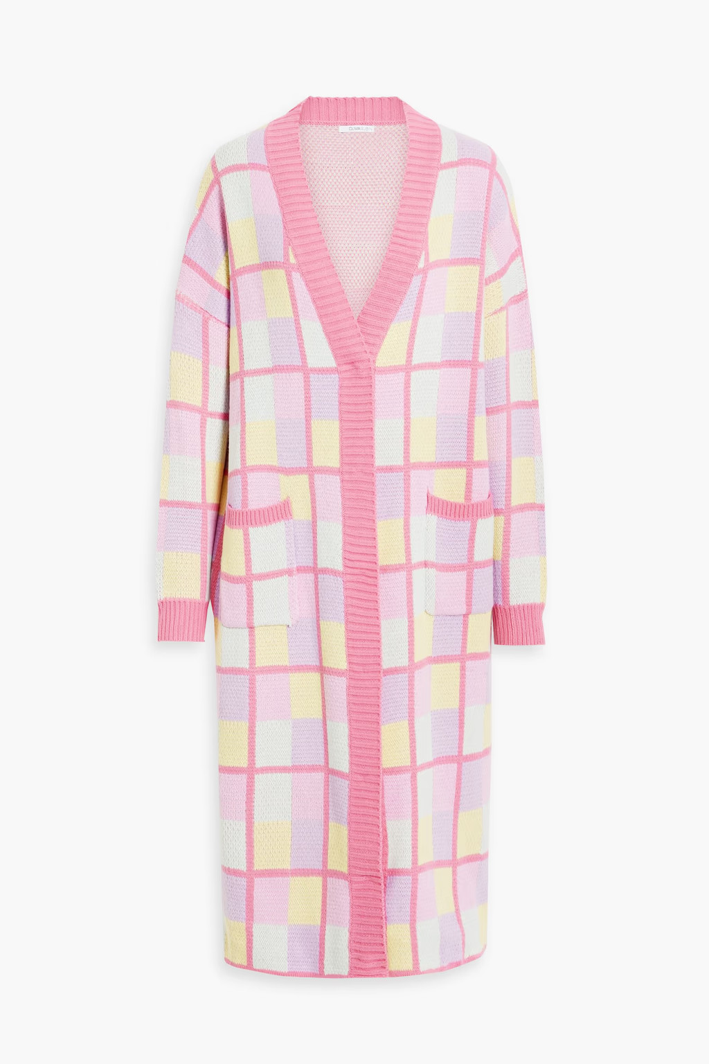 Checked knitted cardigan | The Outnet (US and CA)