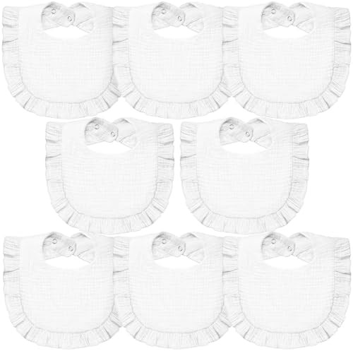 Lictin 8-Pack Muslin Baby Bibs - Bandana Drooling and Teething Bibs, Unisex Cotton | Amazon (US)