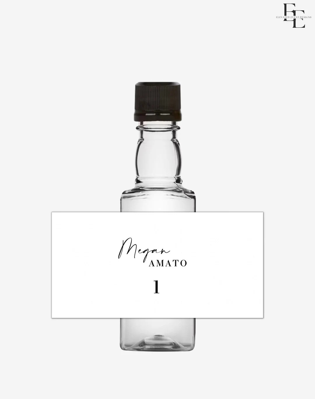 Wedding Escort Cards Shot Bottle Labels • Modern Minimalist Name Cards • Take a Shot Take a S... | Etsy (US)