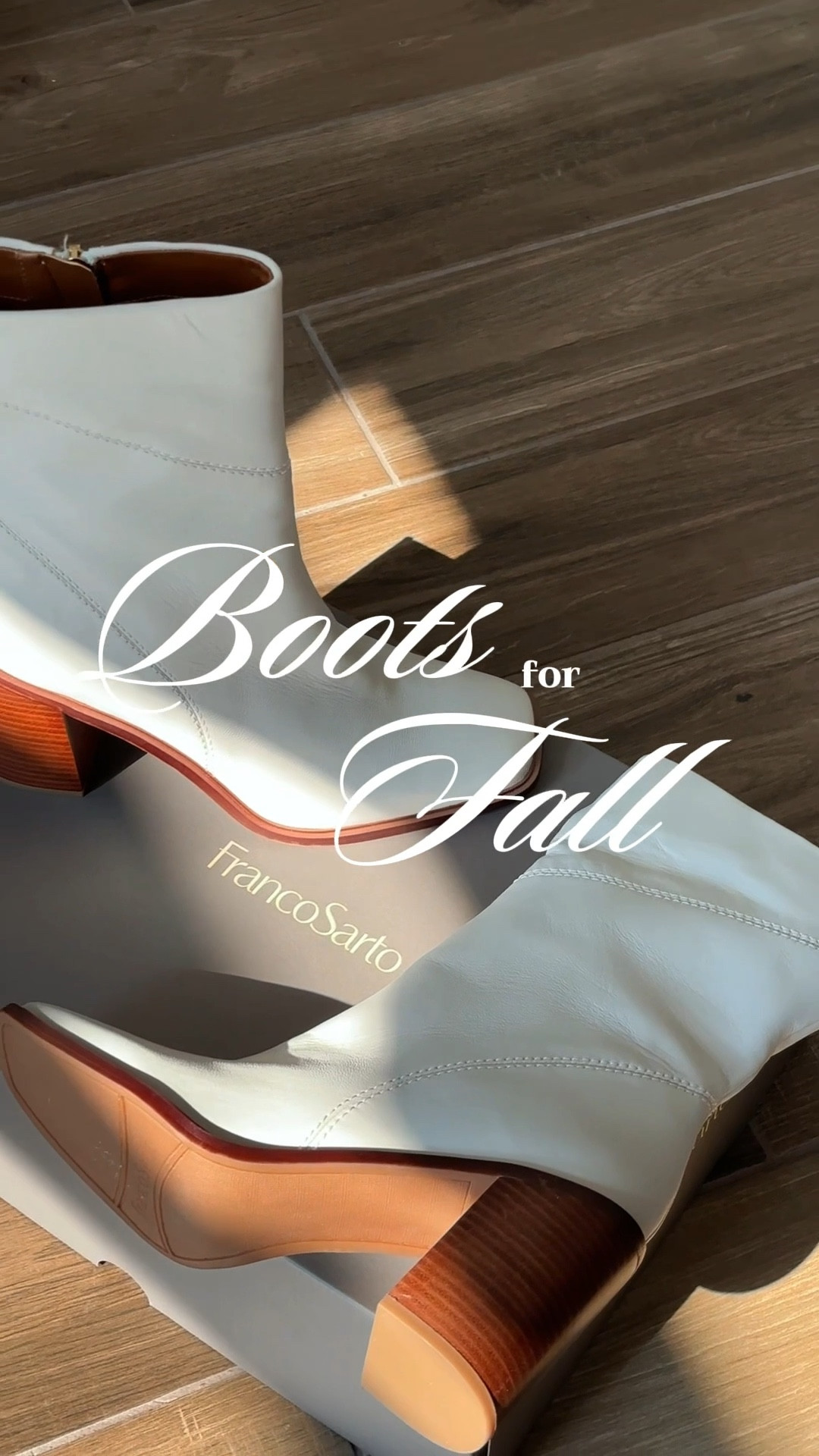 These mid calf ankle boots from Franco Sarto blend a gorgeous light cream upper with a cognac block heel and sole. Style with capris for your seasonal transition wardrobe and pair with boot cut denim for Fall. The square toe boot and mid-height heel will keep you comfortable all day. 

#LTKShoeCrush #LTKWorkwear #LTKStyleTip