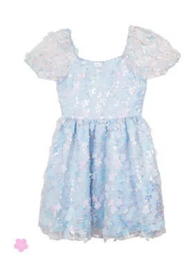 Rare Editions Girls 7-16 Puff Sleeve Floral Dress | Belk