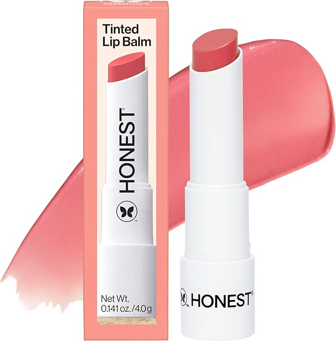 Honest Beauty Moisturizing Vegan Tinted Lip Balm, Antioxidant-Rich, Melon | Amazon (US)