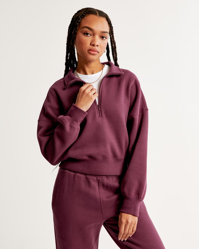Essential Sunday Half-Zip | Abercrombie & Fitch (US)