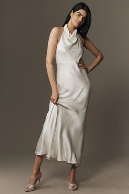Shona Joy La Lune High Cowl-Neck Open-Back Maxi Dress | Anthropologie (US)