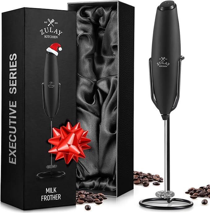 Zulay Executive Series Ultra Premium Gift Milk Frother For Coffee With Improved Stand - Coffee Fr... | Amazon (US)