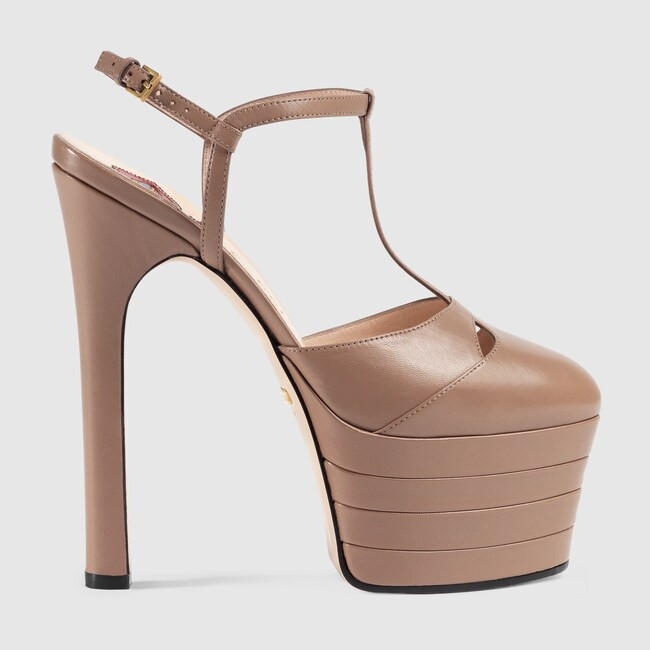 Leather platform pump | Gucci (US)