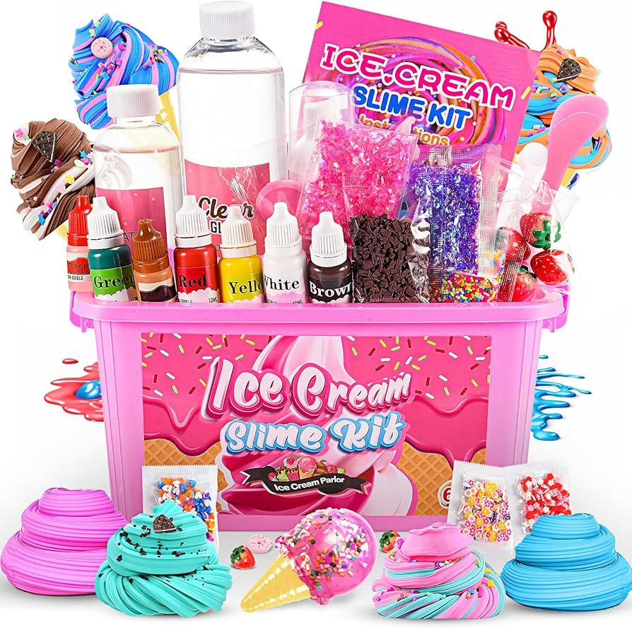 Veopoko Slime Kits for Girls, 6 7 8 9 10 11 12 Year Old Girl Gifts Craft Kits for Kids Toys for 6... | Amazon (UK)