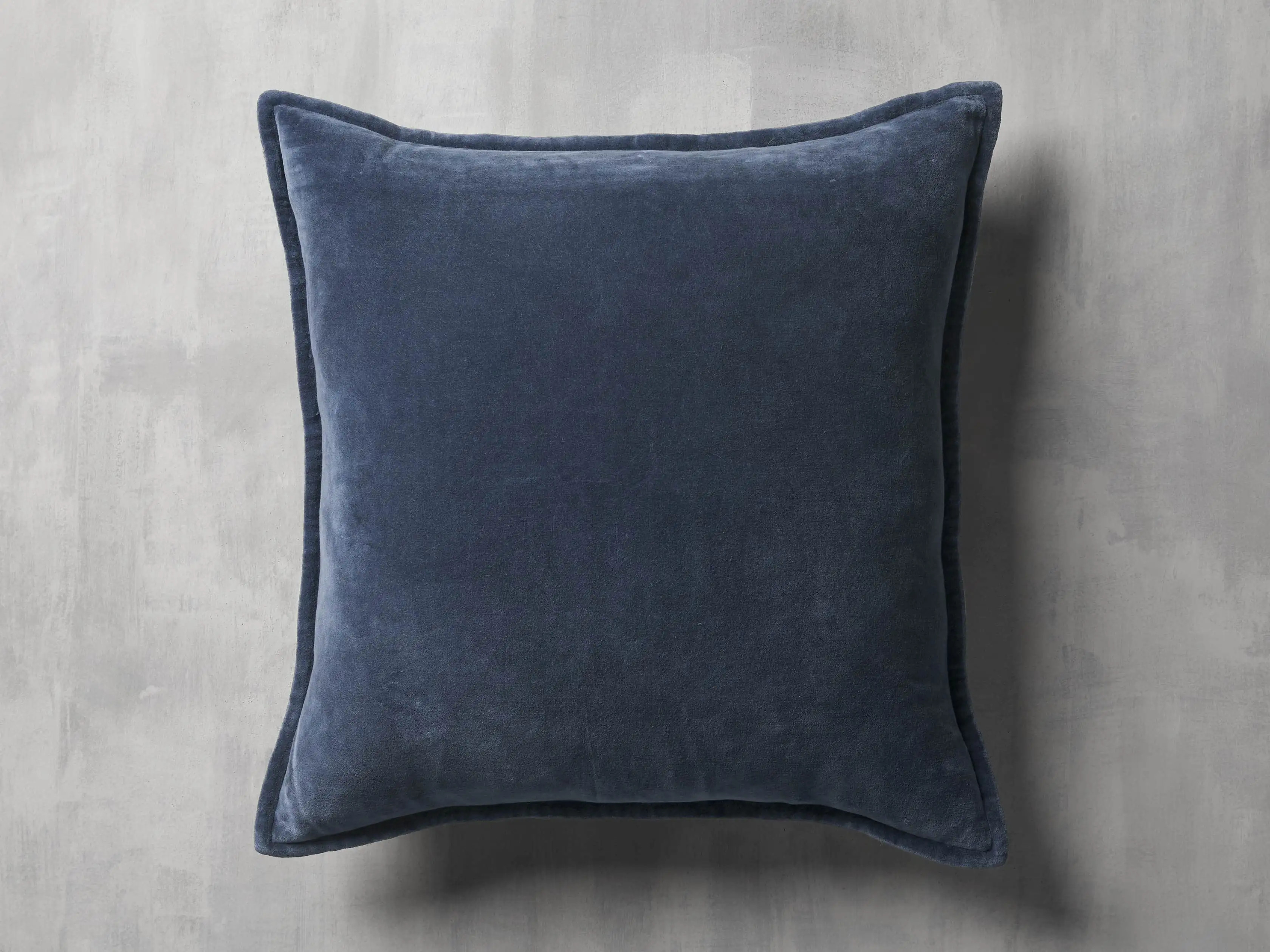 Stone Washed Velvet Square Pillow Cover | Arhaus
