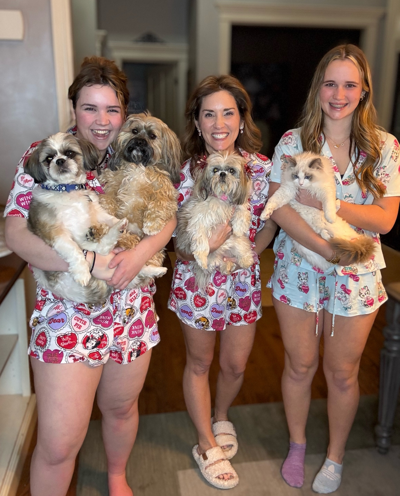 The cutest of fur baby pjs 💌 🐶💗🐈🩵

Crazy Busy Mama 

#LTKFamily #LTKHome #LTKFindsUnder50