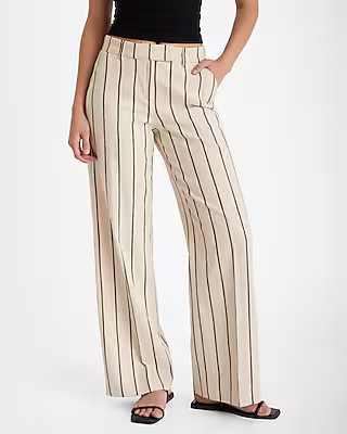 Editor Mid Rise Striped Trouser Pant | Express