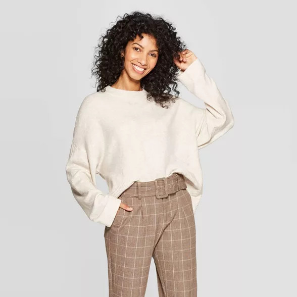 Women's Casual Fit Long Sleeve Crewneck Pullover Sweater - A New Day™ | Target