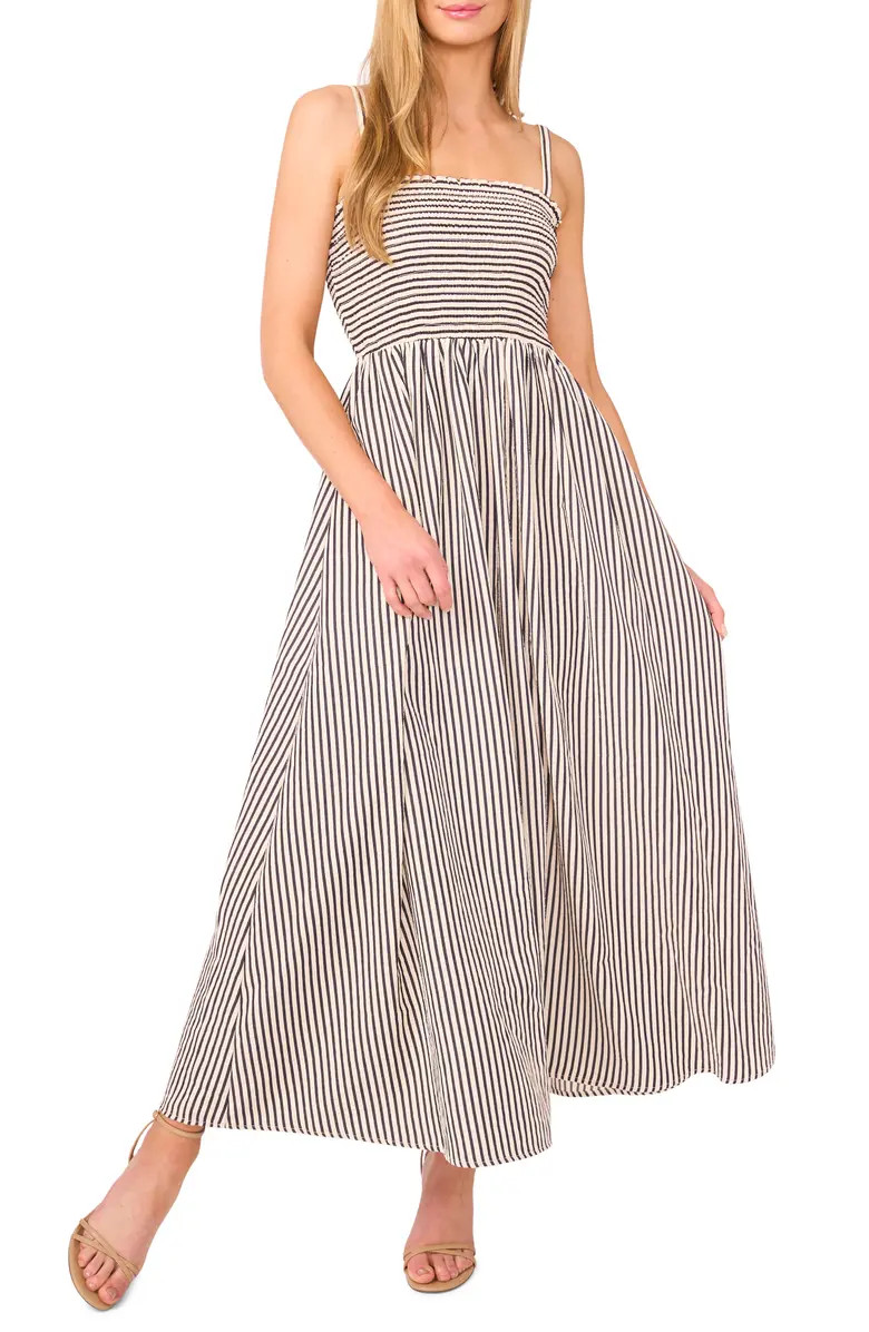CeCe Stripe Smocked Bodice Maxi Sundress | Nordstrom | Nordstrom