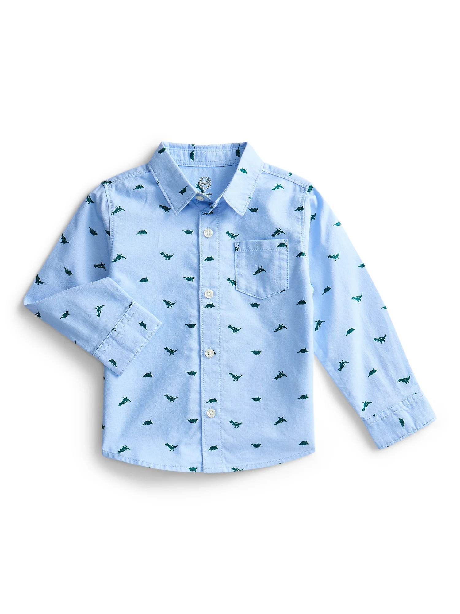 Wonder Nation Toddler Boys Woven Shirt, Sizes 12M-5T | Walmart (US)