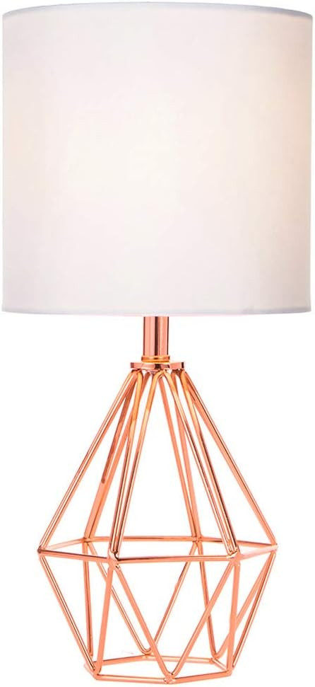 COTULIN Table Lamp,Modern Desk Lamp with TC Fabric Shade and Hollowed Out Metal Base for Living R... | Amazon (US)
