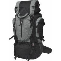 Asupermall - Hiking Backpack XXL 75 L Black and Grey | ManoMano UK