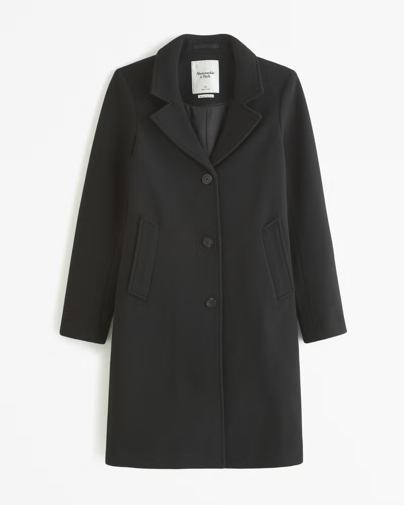 Women's Wool-Blend Dad Coat | Women's Coats & Jackets | Abercrombie.com | Abercrombie & Fitch (US)