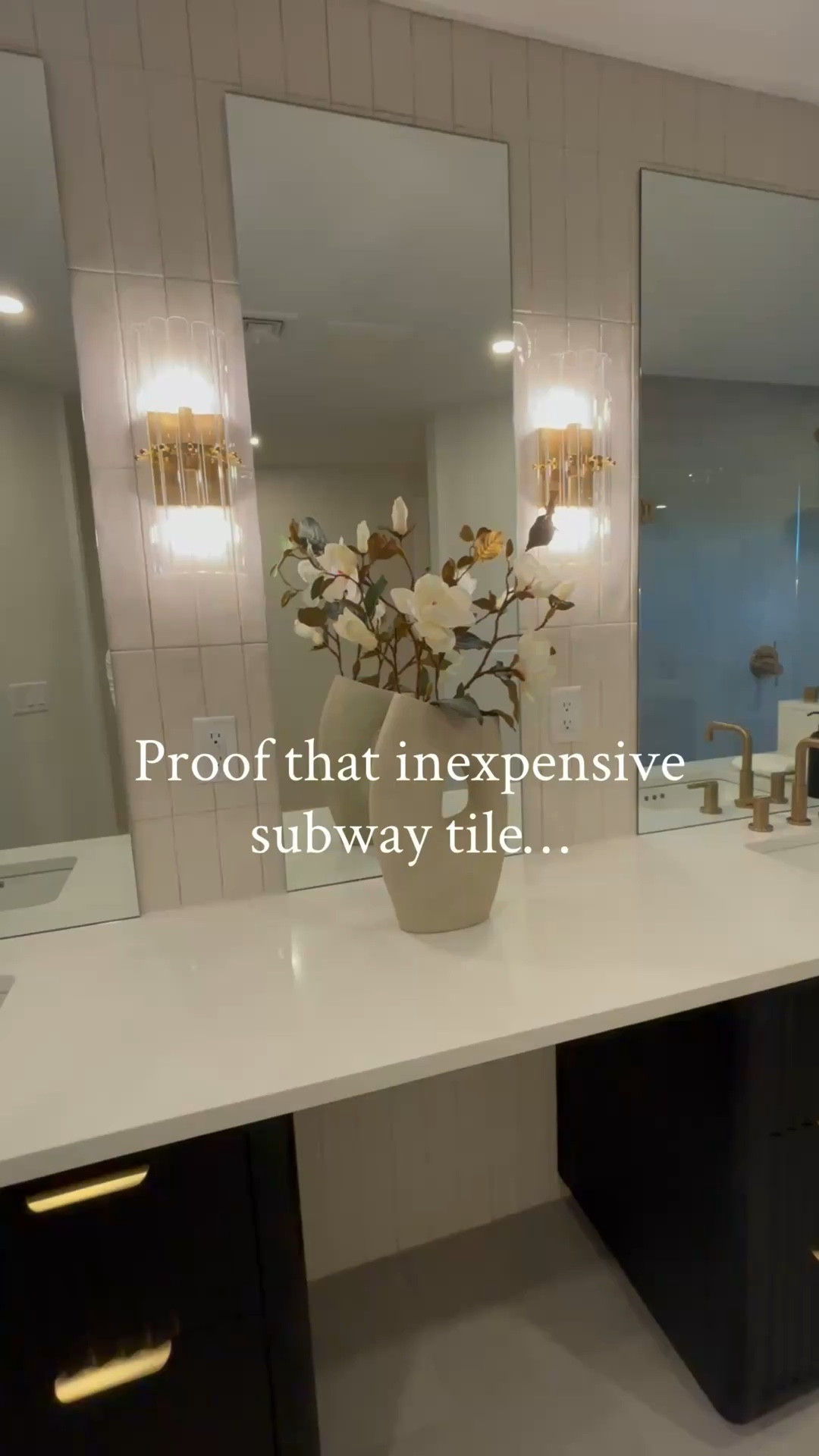 Linked a similar tile option and also the wall sconces 💕 

#LTKdayinmylife #LTKHome #LTKSaleAlert