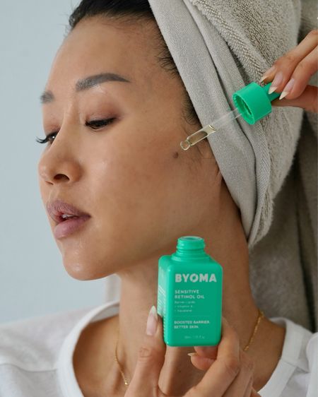 #ad New to retinol or have sensitive skin? @Byoma Sensitive Retinol Oil from @Target is a gentle, multi-tasking treatment that improves the appearance of fine lines, blemishes, pores, dark spots, and uneven tone and texture, all while nourishing the skin. And it’s under $18 at #Target! Start your retinol journey with #Byoma and improve skin texture and clarity. #targetpartner #byomapartner #skinbarrier #ceramides 

#LTKxTarget #LTKbeauty #LTKover40