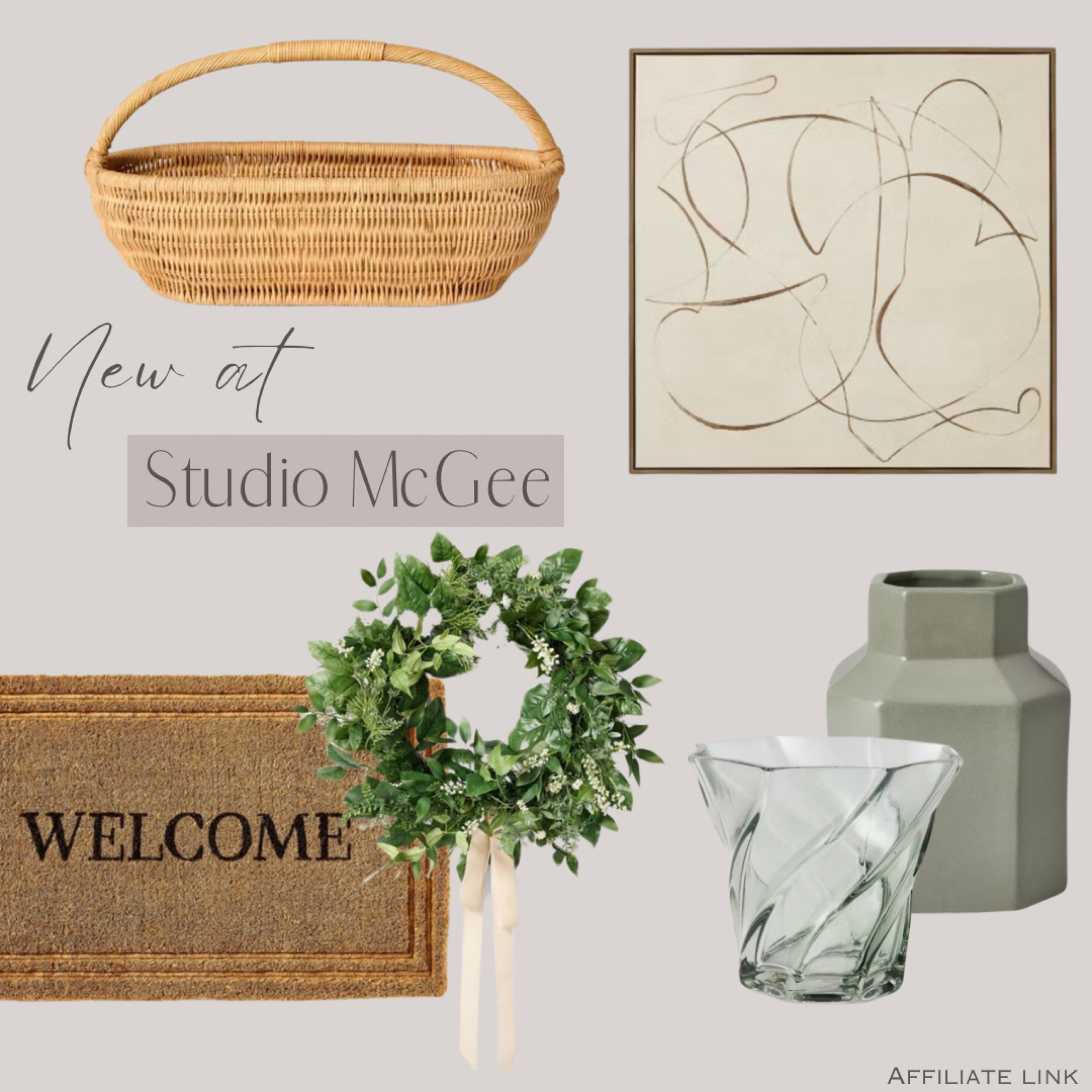 New @ Studio McGee! 🌱🤍


Wreath, doormat, welcome mat, abstract wall art, neutral artwork, rattan basket, glass vase, vase, home decor, outdoor decor, neutral decor 


#target #studiomcgee 

#LTKHome