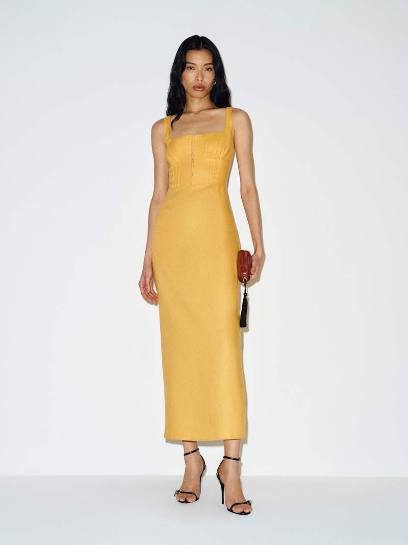 Lisa Linen Dress | Reformation (Global)