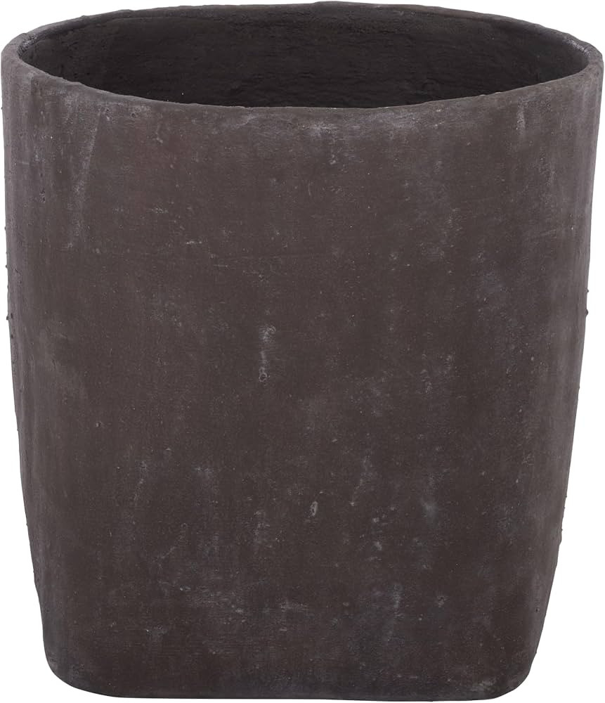 SAFAVIEH Outdoor - Cana Large Planter Pot with Drainage - Brown Cement & Bamboo - Weather Resista... | Amazon (US)