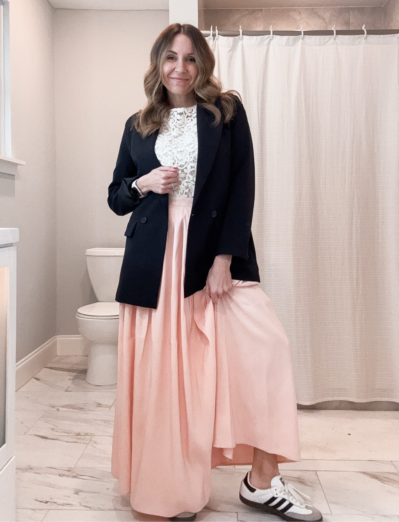 Top- XS
Skirt- XS
Blazer - small



#LTKSeasonal #LTKFindsUnder50 #LTKStyleTip