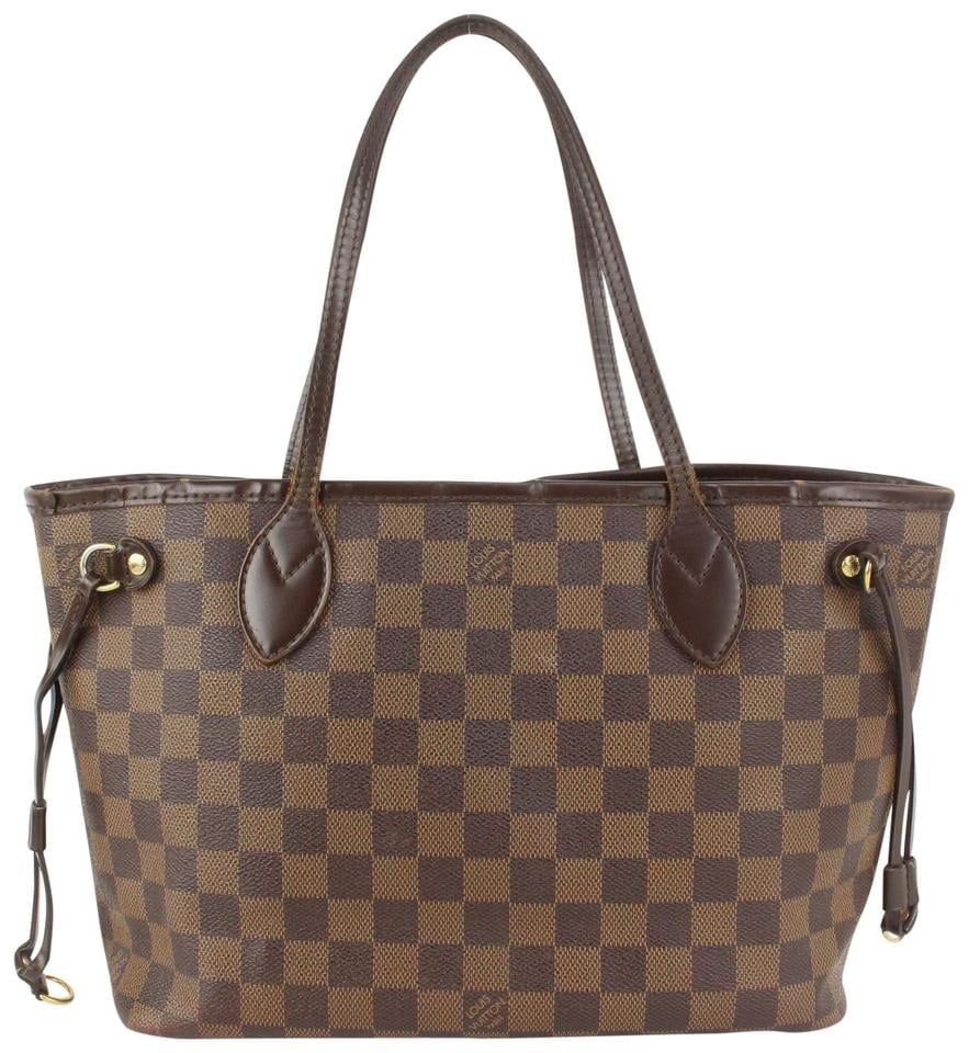 Louis Vuitton Damier Ebene Neverfull PM Tote Bag 225lvs714 | Walmart (US)