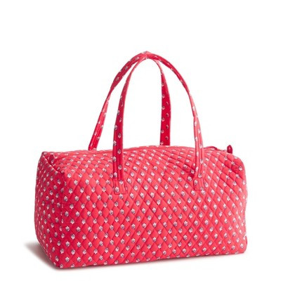 Vera Bradley Hibiscus Bluebell Ditsy Original Duffle Bag - Red | Target