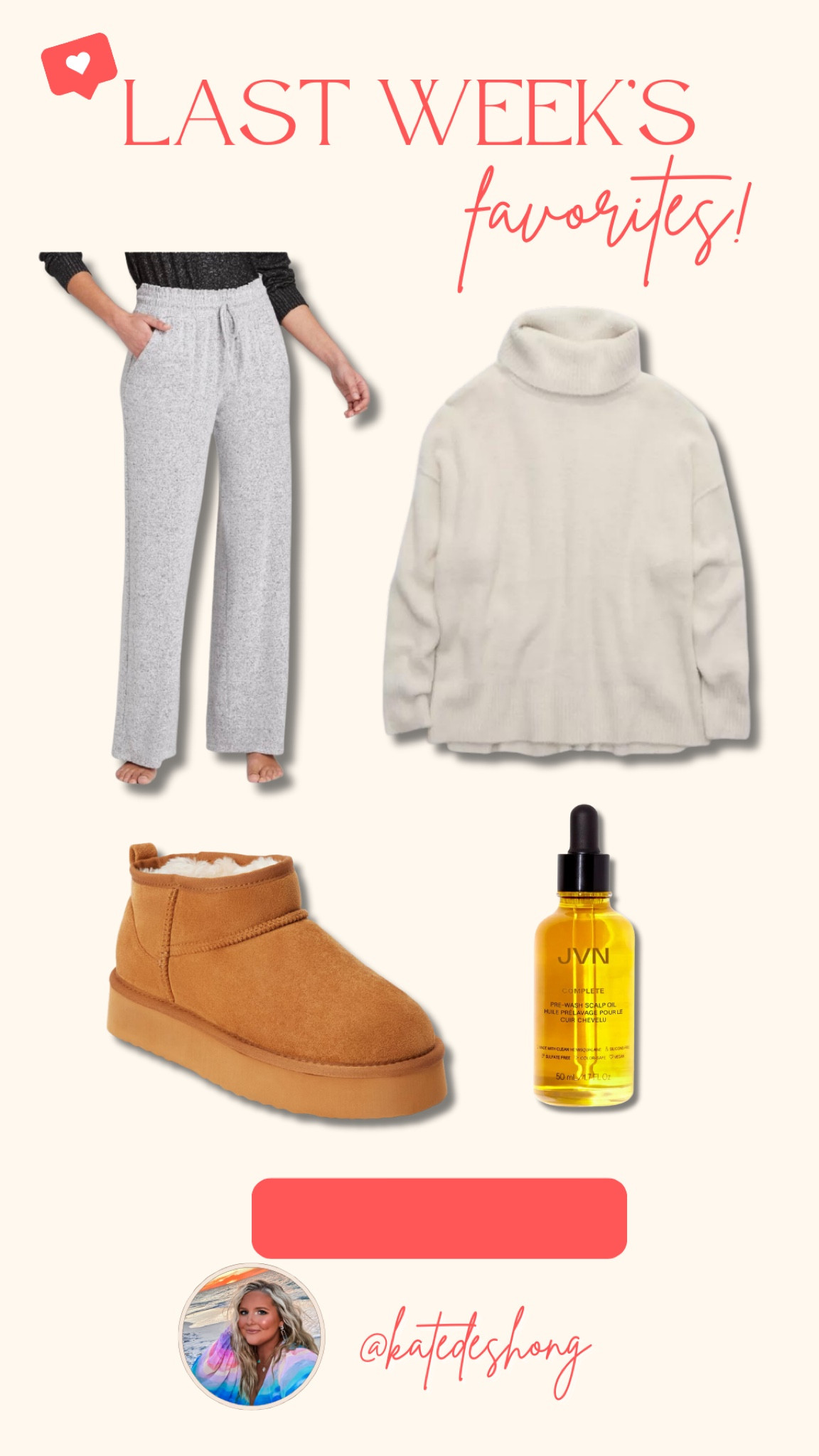 Last weeks favorites! Bestsellers! Ugh dupes , soft pants , turtleneck sweater , hair oil! 

#LTKGiftGuide #LTKHoliday #LTKSeasonal