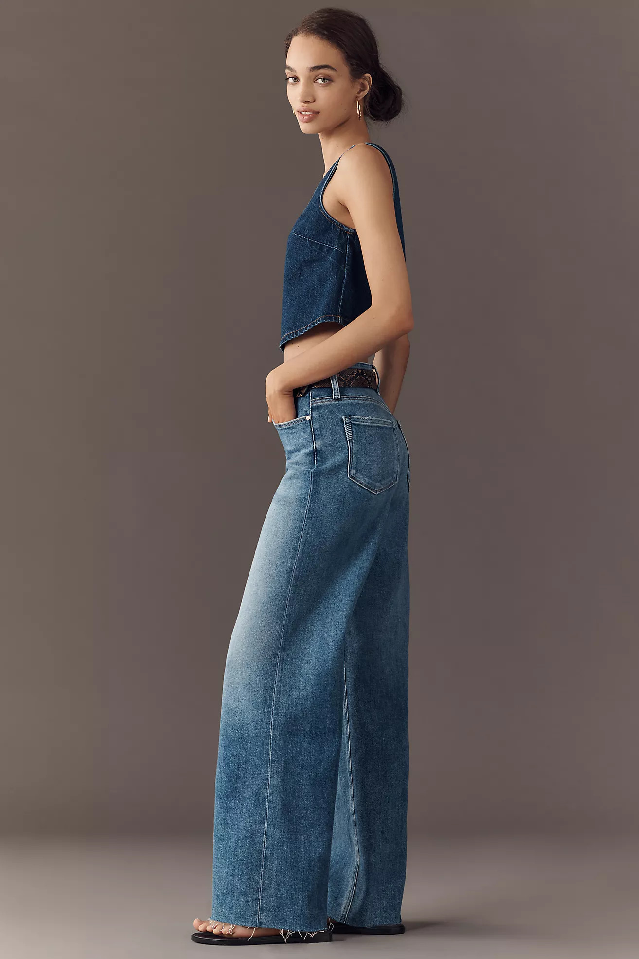 PAIGE Anessa High-Rise Wide-Leg Jeans | Anthropologie (US)