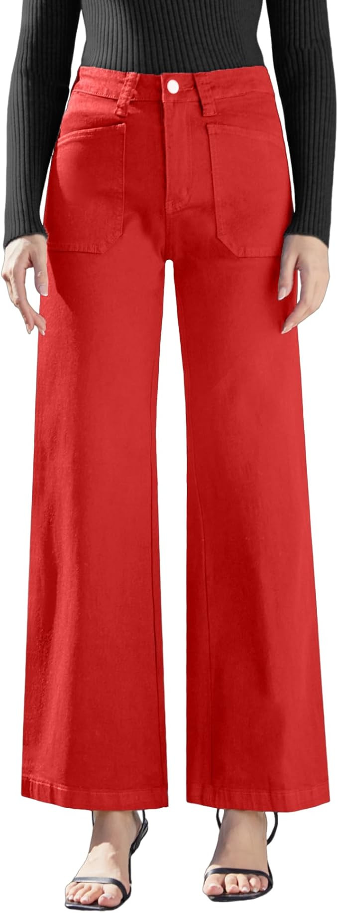 Women's Wide Leg Sweatpant Jeans Y2k Baggy Loose Trouser Jeans High Waisted Stretch Denim Pants | Amazon (US)