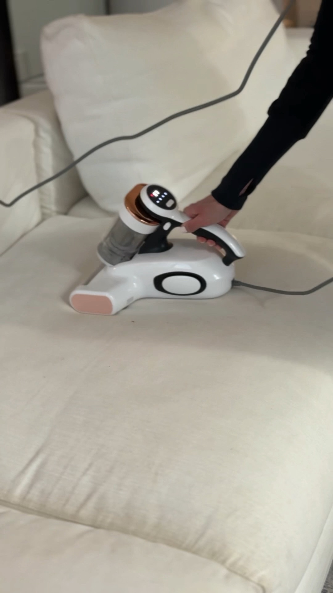 I spent the entire weekend watching football and going over every square inch of our couch twice using this amazing vacuum! I got so into it that I continued using it on other areas around the living room and was disgusted to see everything at the end of my session. Look at all of this dust and hair that it picked up! So impressed!

#LTKSaleAlert #LTKFamily #LTKHome