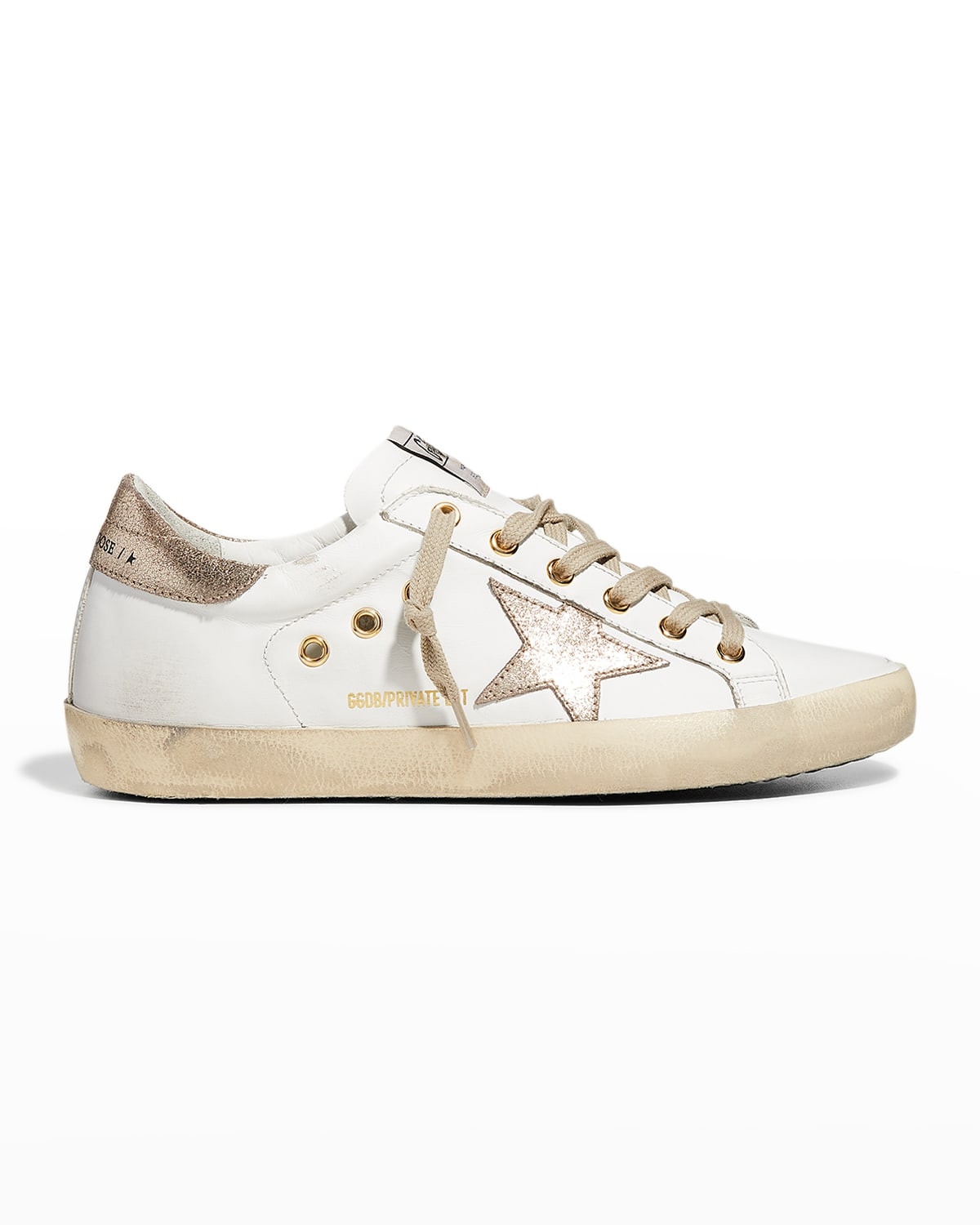 Superstar Mixed Leather Low-Top Sneakers | Neiman Marcus