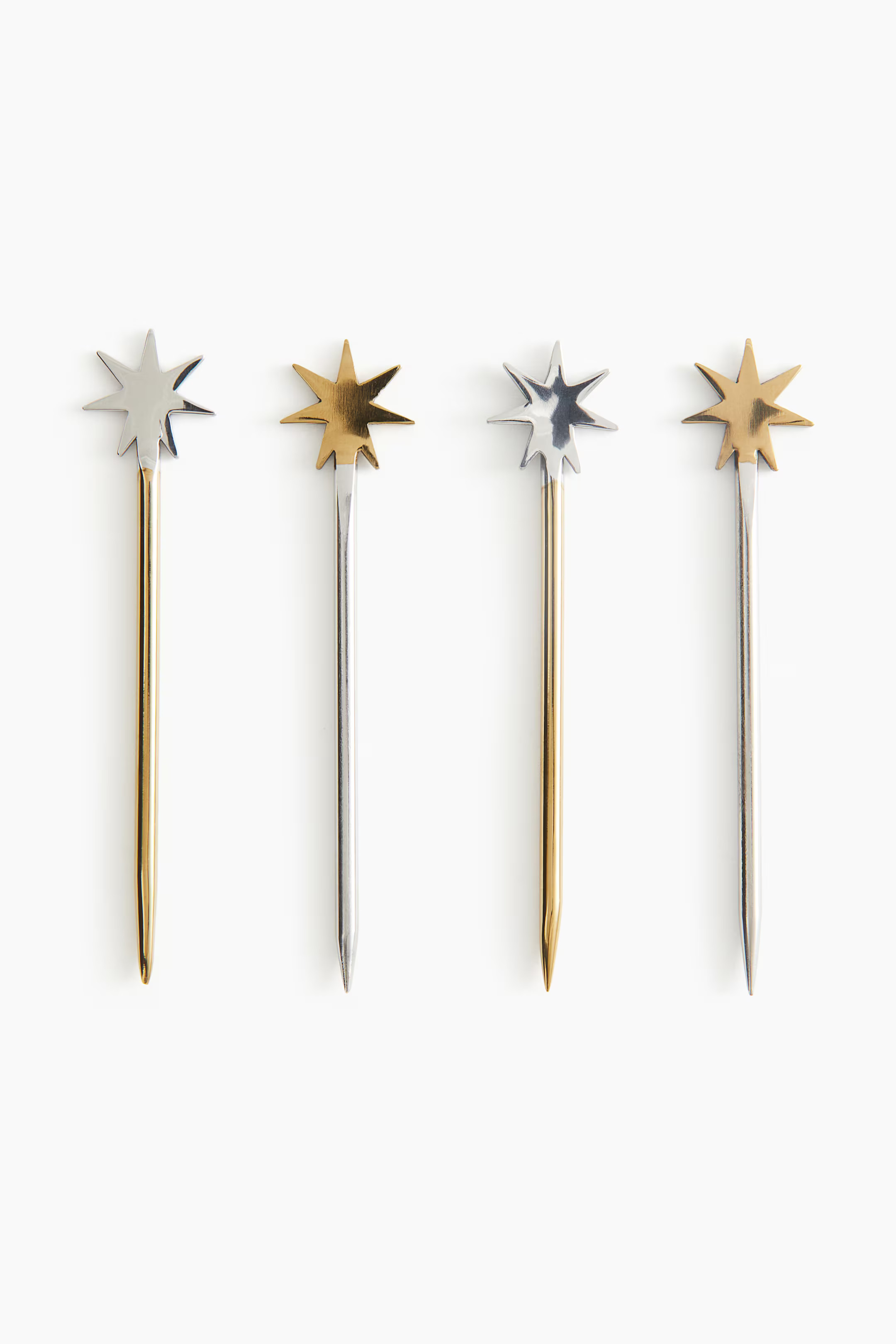 4-pack metal food sticks - Gold-coloured/Silver-coloured - Home All | H&M GB | H&M (UK, MY, IN, SG, PH, TW, HK)