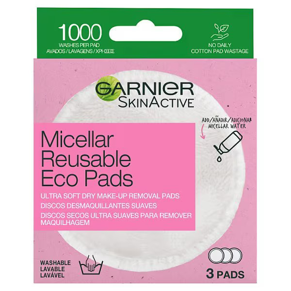 Garnier Micellar Reusable Make-Up Remover Micro Fibre Pads | Superdrug