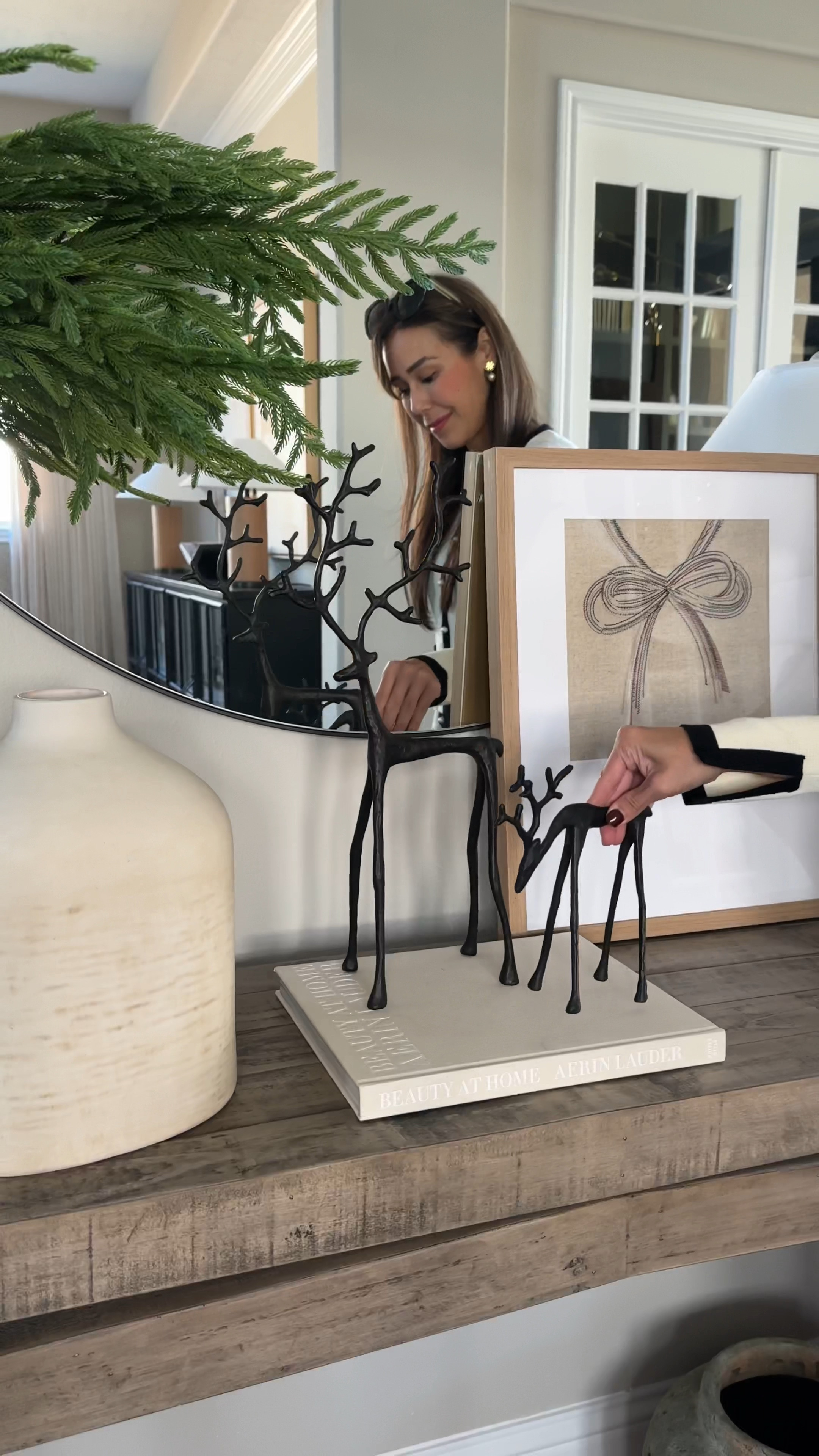 October favorites are in! My light up branches from Amazon have been a bit! The Amazon poke stems are a wow for me! Highly impressed!! The viral iron reindeer continue to be a best seller! This affordable holiday art, cute bells and white table top tree are definitely a favorite. 

#LTKstyletip #LTKVideo #LTKHoliday