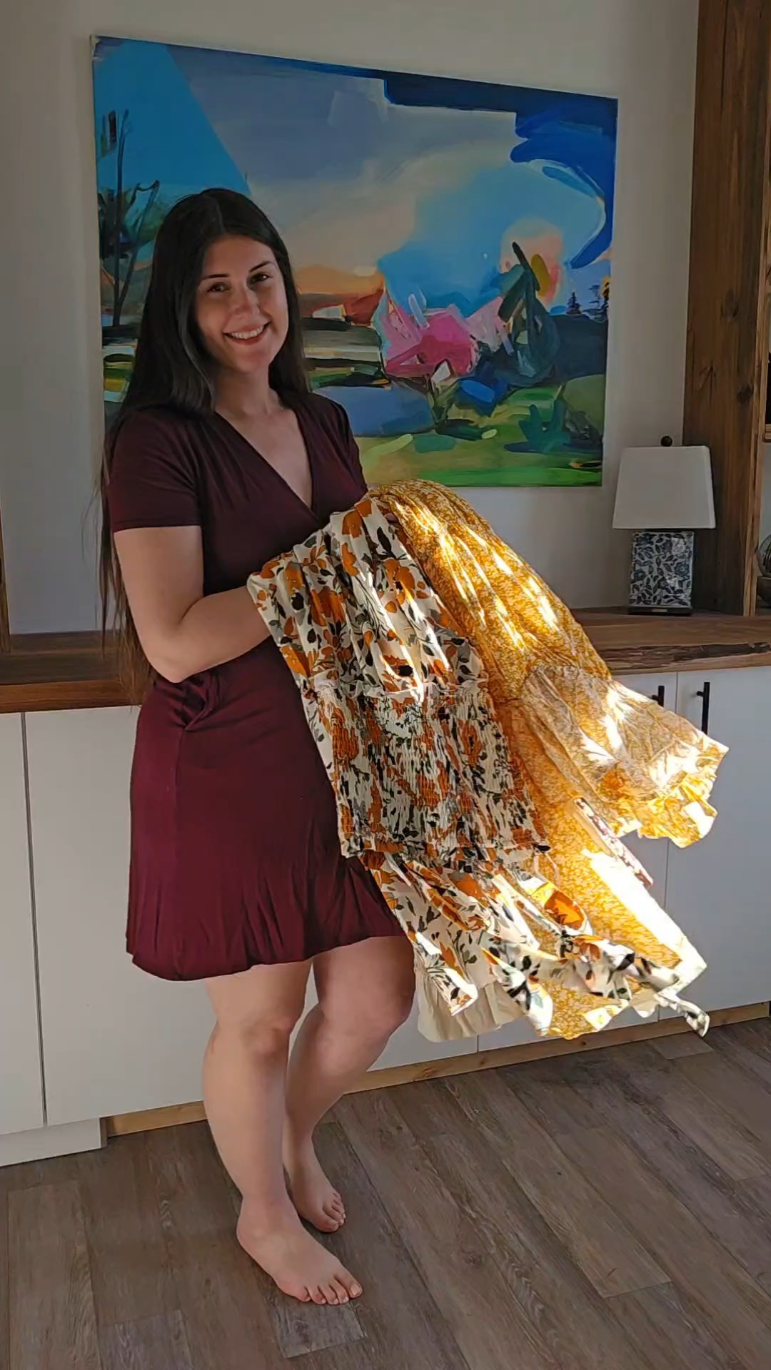 Maternity dress try-on ✨️

#LTKbump #LTKfindsunder100 #LTKstyletip