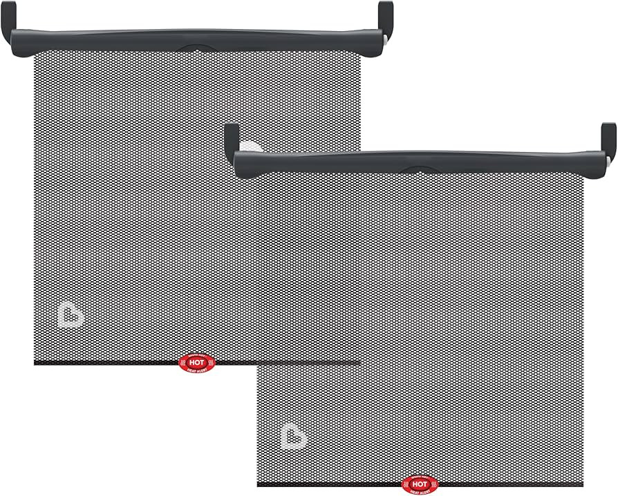 Munchkin Brica Sun Safety Car Window Shade with Heat Alert, Helps Block UVA/UVB Rays, 2 Pack, Bla... | Amazon (US)