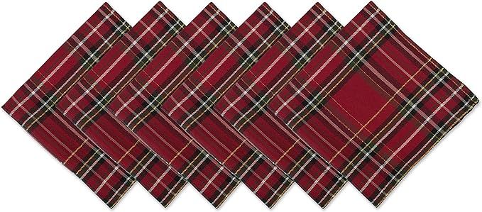 Amazon.com: DII Holiday Dining Table & Kitchen Décor Metallic Fabric, Christmas Napkin Set, 20x2... | Amazon (US)