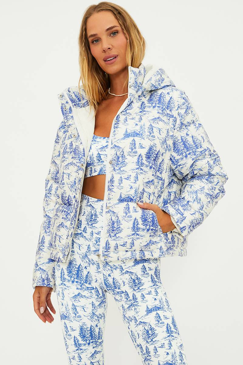 Puffer Coat Alps Toile | Puffer Jacket Women | Beach Riot | Beach Riot