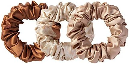 Silk Large Scrunchies in Desert Rose Collection - 100% Pure 22 Momme Mulberry Silk Scrunchies for... | Amazon (US)
