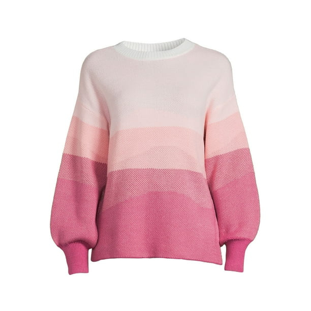 Time and Tru Women's Birdseye Sweater - Walmart.com | Walmart (US)