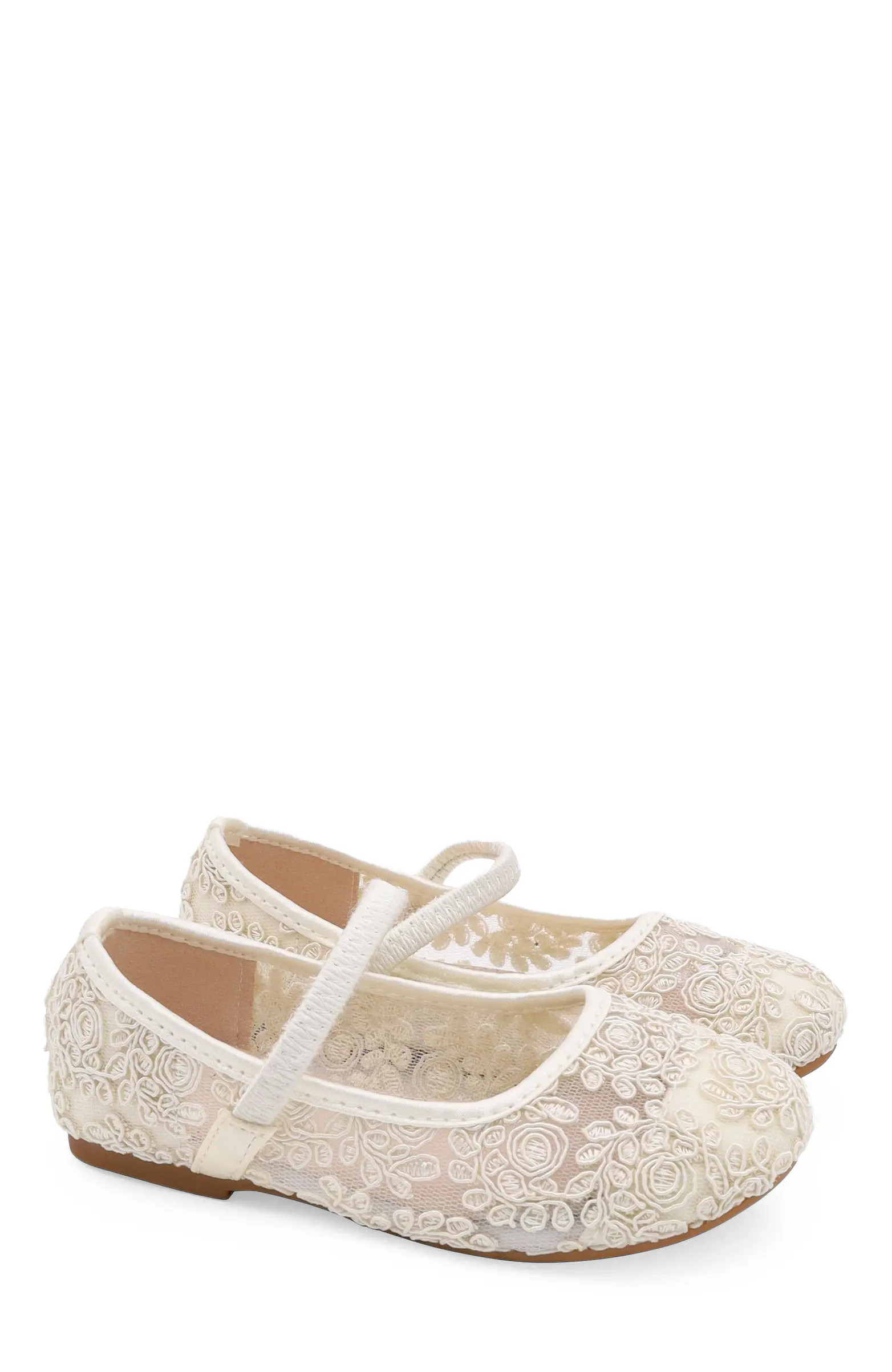 Kailee P Pas Crochet Lace Mary Jane Flats (Women) | Nordstrom | Nordstrom
