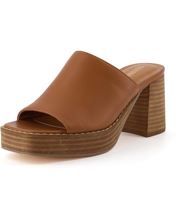 CUSHIONAIRE Women's Keeper Heel Sandal, Wide Widths Available | Amazon (US)