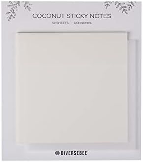 DiverseBee 50 Sheets Pastel Transparent Sticky Notes, 3x3” Clear Sticky Tabs, Translucent Page ... | Amazon (US)