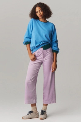 The Colette Corduroy Crop Wide-Leg Pants by Maeve | Anthropologie (US)